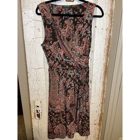 Lauren Ralph Lauren Dresses & Skirts - Lauren Ralph Lauren Dress Women Medium Colorful Paisley Sleeveless Stretch